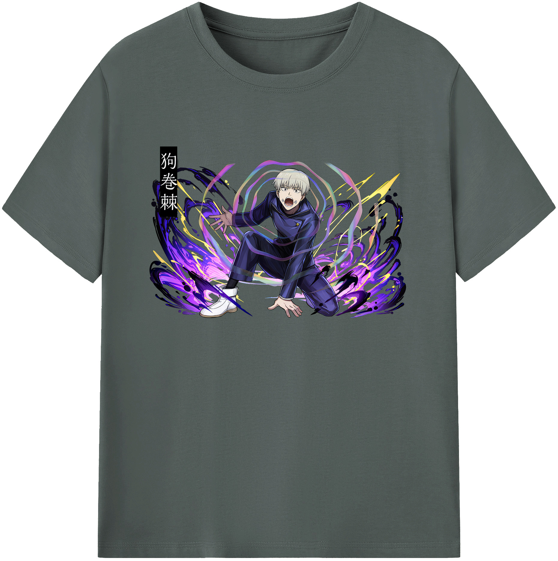 （画像用） 呪術廻戦 Jujutsu Kaisen 綿100％ メンズ半袖Tシャツ｜肌触りやわらか＆通気性
